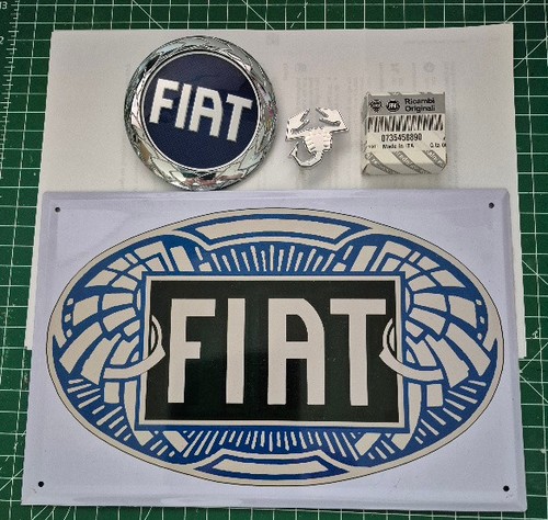 Fiat emblem schild - emblem,, abart