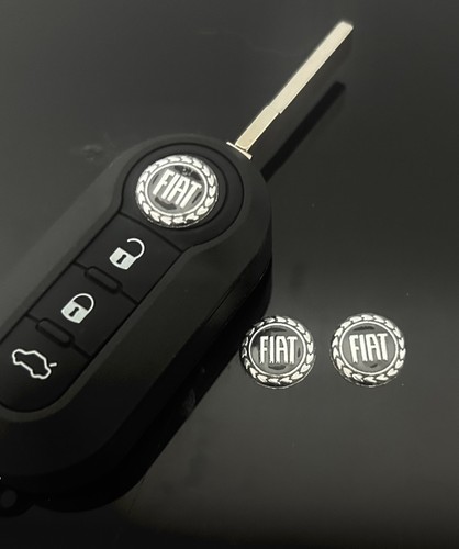 Fiat 14mm aufkleber alu - 14mm,